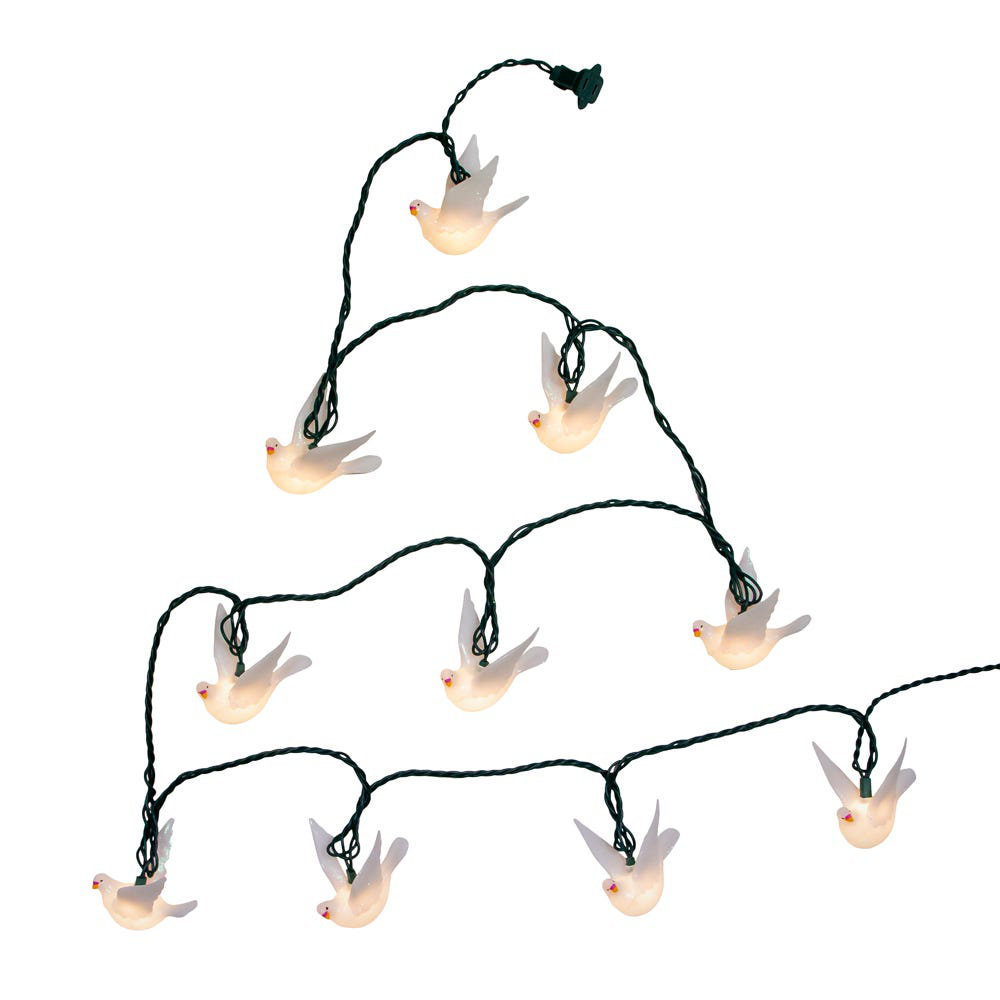 Kurt Adler Glitter Dove 10 Light String Lighting | Wayfair