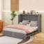 Lit escamotable double avec tiroir et un ensemble de prises et ports USB-494292392-494292393