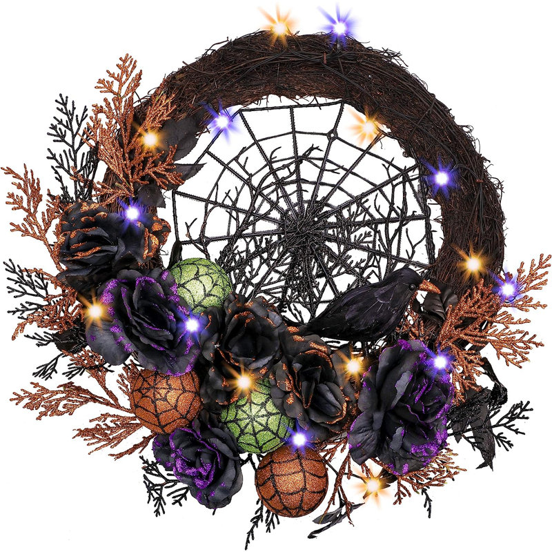 Couronne lumineuse 19 po Cressona Halloween