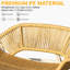 Outdoor Patio Chair With Weave 2 Hanging Porch Swing Rust- Bracket -