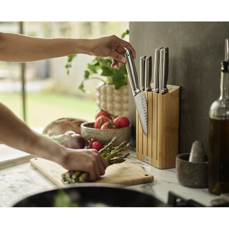 Joseph Joseph Joseph Joseph Elevate™ Steel 5-Piece Knife Set with Bamboo Block