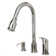 Single Handle Pull Down Kitchen Faucet with Soap/Lotion Dispenser