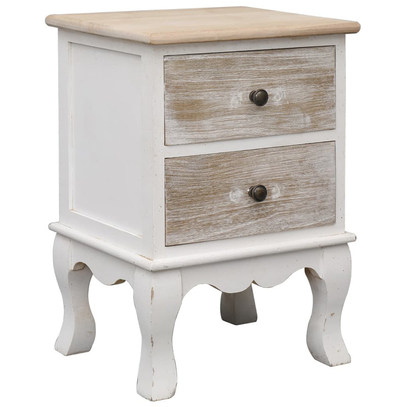 Karg 35cm W Solid Wood Bedside Table