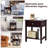 Nightstand With Drawer Storage Shelf Wooden Bedside Sofa Side Table-1384414266