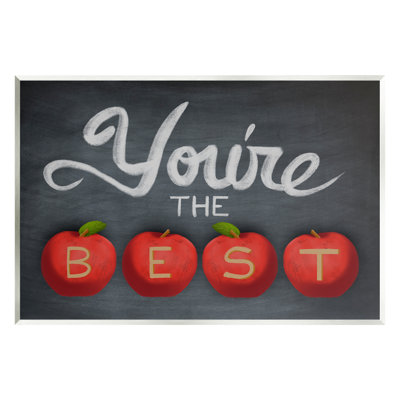 Stupell Industries You're The Best Teacher Apples By Marcus Prime - Graphic Art In Unframed