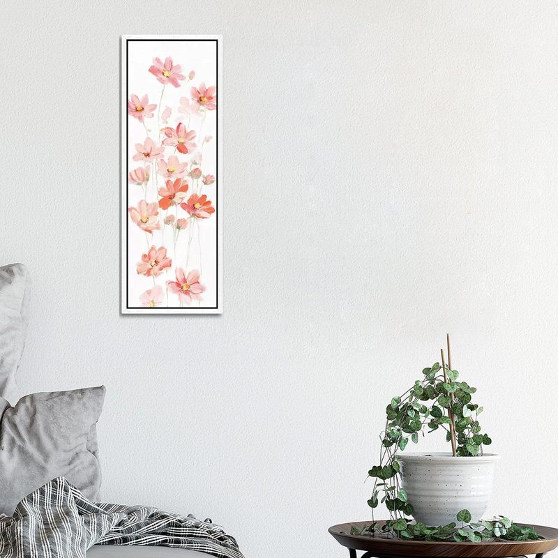 Coral Medley I 1 Piece Panoramic Wall Art on Canvas, 30.48 cm H x 91.44 cm W, White Framed