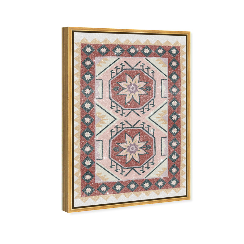 Daylight Damask Print by Oliver Gal, 16"H x 11"W, Gold Floater Frame