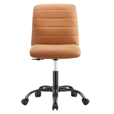 Modway Ripple Armless Vegan Leather Office Chair by Modway