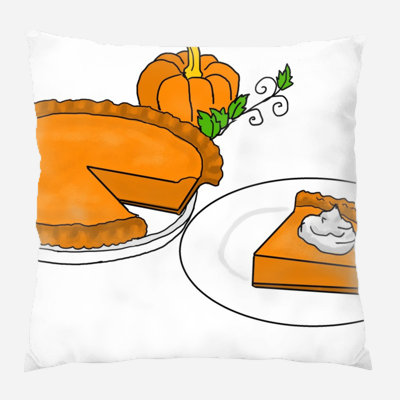  Pumpkin Pie Indoor/Outdoor Throw Pillow