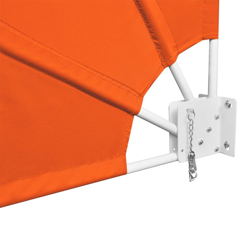 Dakota Fields 140cm W x 140cm D Polyester Cover Retractable, Orange