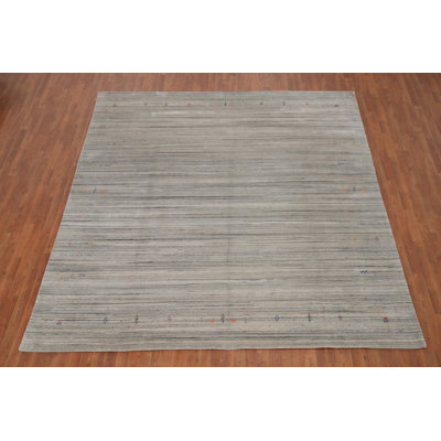 Tapis de style Gabbeh fabriqué à la main subtilement 9 x 10