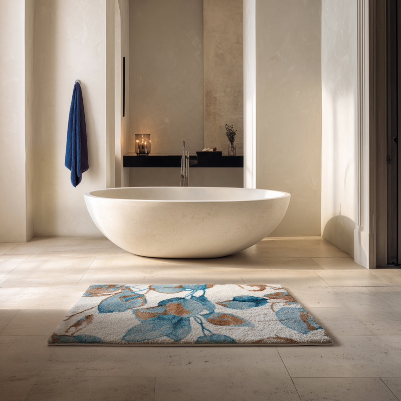 Porto Bath Rug, Single- 47" L x 28" W