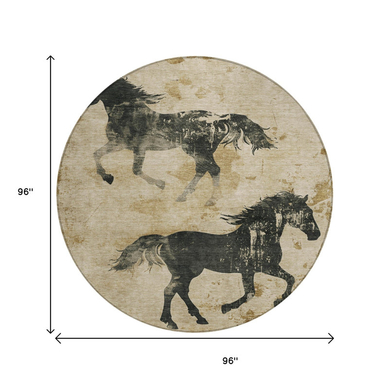 Tapis rond 8 po