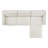 Laima 117" W 4-Piece Modular Reversible Sectional with Ottoman-1348235938