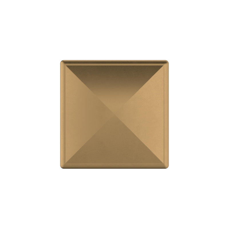 Poignée extensible carrée, H 1,5 po x l 1,5 po x P 1,13 po, Bronze champagne