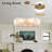 10-light Dimmable Round Alabaster Chandelier