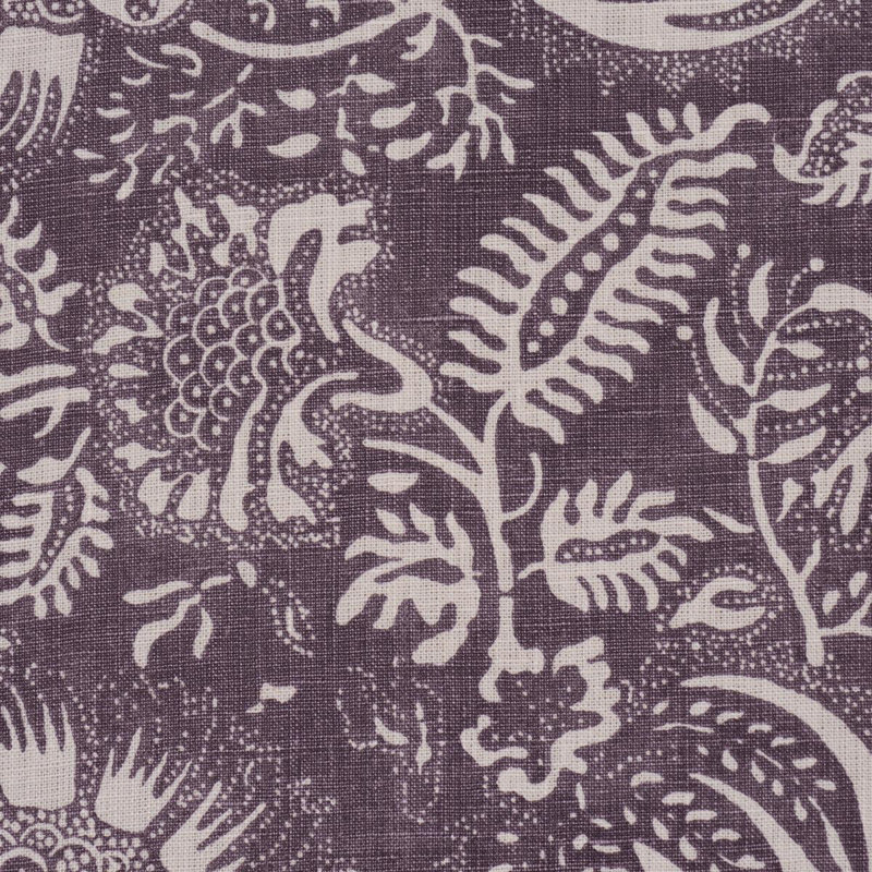Pomegranate Print Fabric, Aubergine