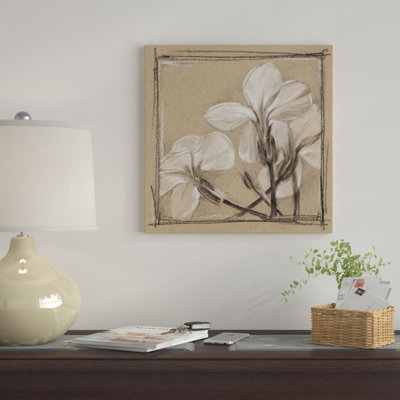 « white floral study iv », impression sur toile