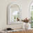 White Arch Rectangle 36-Inch Tall  Decoration Wall Mirror, Accent and Vanity