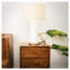 Lampe de table moderne Cascade avec abat-jour en verre blanc cassé Cascade