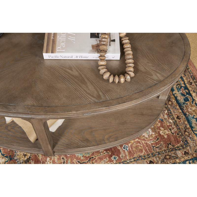 Table basse ovale sur roulettes