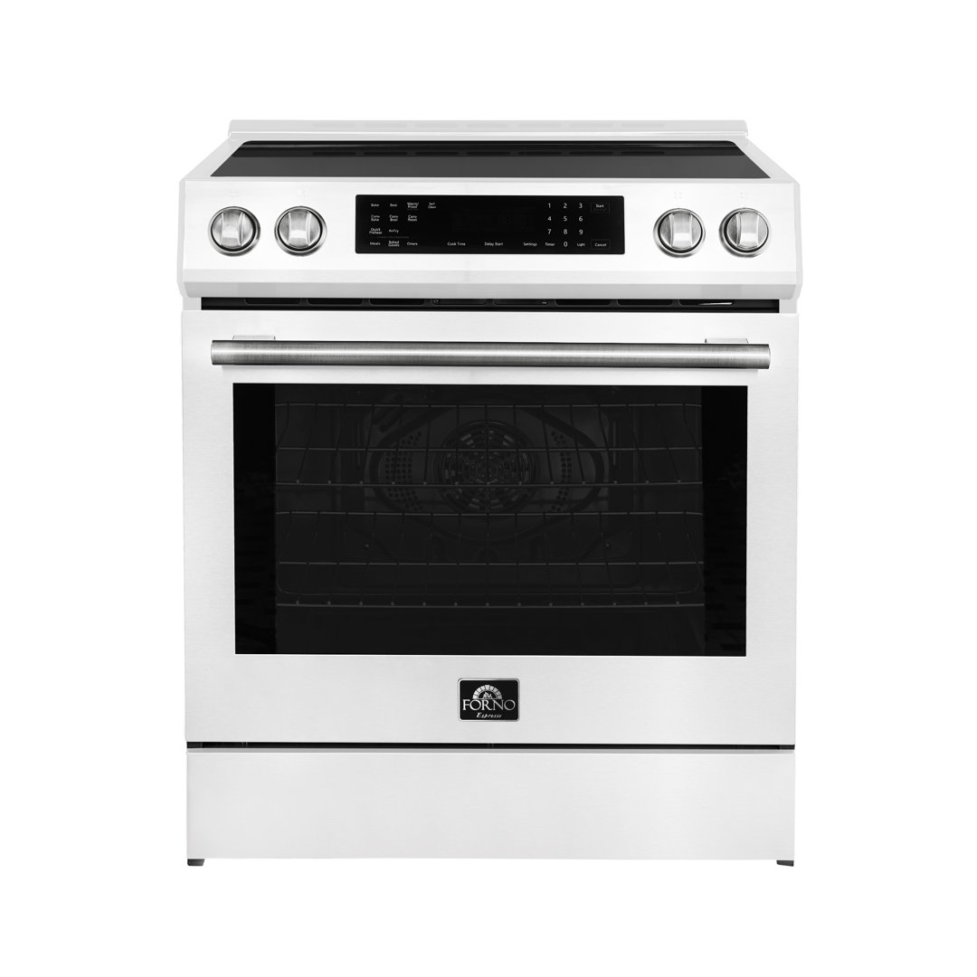 Espresso Donatello 30" Induction Range Slide-in, 4 Elements, 5.0 cu. ft. True Convection Oven Forno