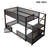 Metal Bunk Bed With Storage Staircase-355404988