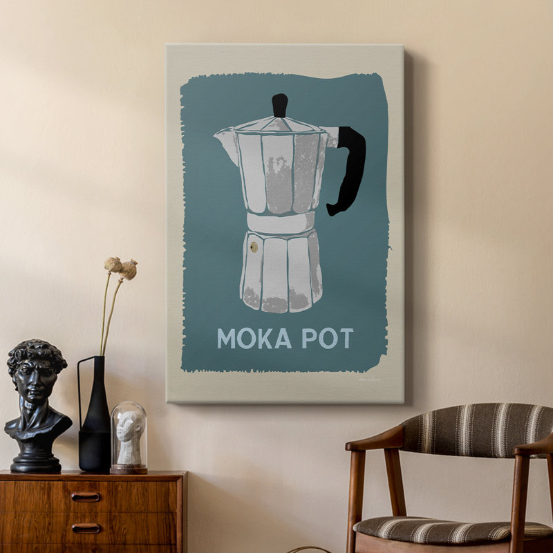 Modern Coffee II -Custom Wrapped Gallery Cavas, 48" H x 32" W