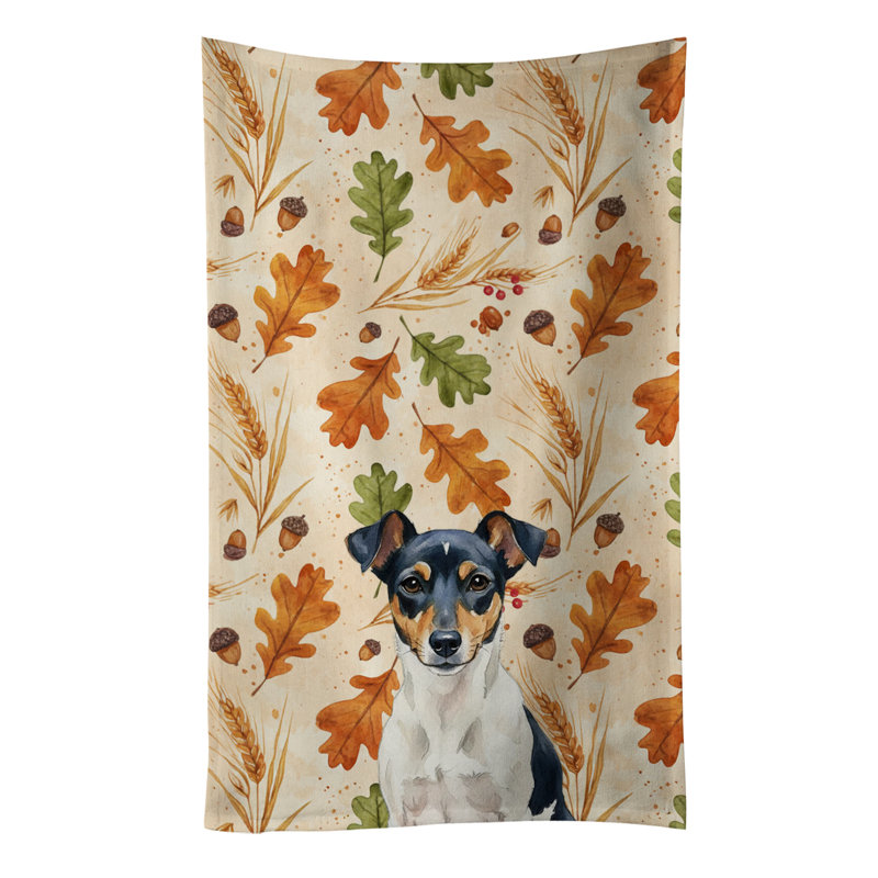 Serviette de cuisine tricolore Rat Terrier, Rat terrier tricolore