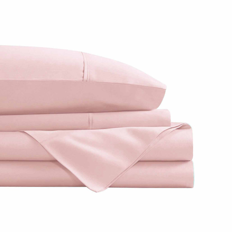 Ensemble de draps 4 pièces Swift Home Smart, Ensemble de draps pour taille de lit simple TG, Rosé
