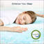 Surmatelas en mousse viscoélastique infusée de gel rafraîchissant pour le mal de dos, 3 pouces-715439536