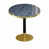 Light Slate Grey Gold Round