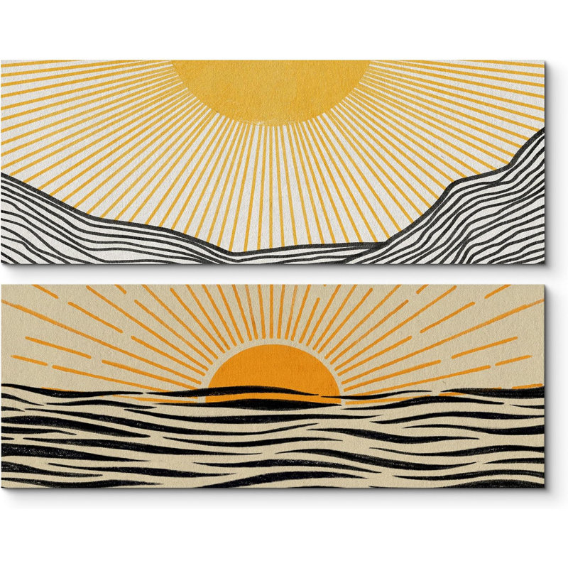 " Sunrise Abstract Ocean "