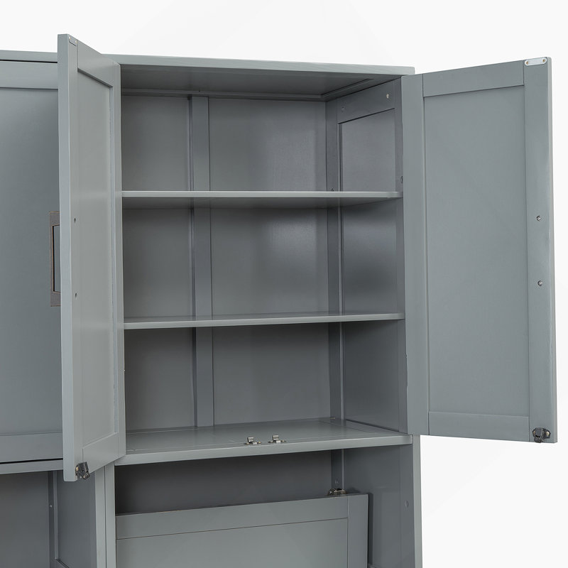 Lit escamotable innovant avec placard, tiroirs et bureau, une solution compacte et fonctionnelle pour les espaces de vie modernes