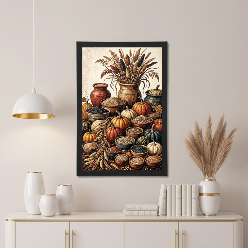 Art texturé sur toile citrouilles texturées, H 36 po x l 24 po