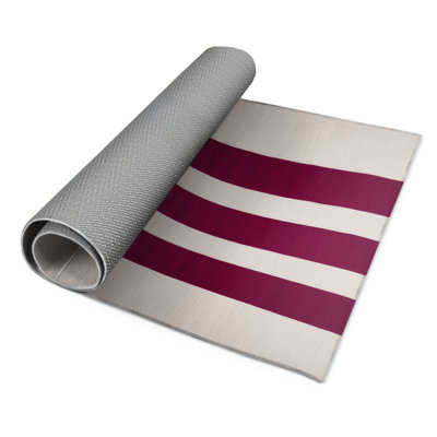Tapis intérieur / extérieur rouge HorizontalStripes