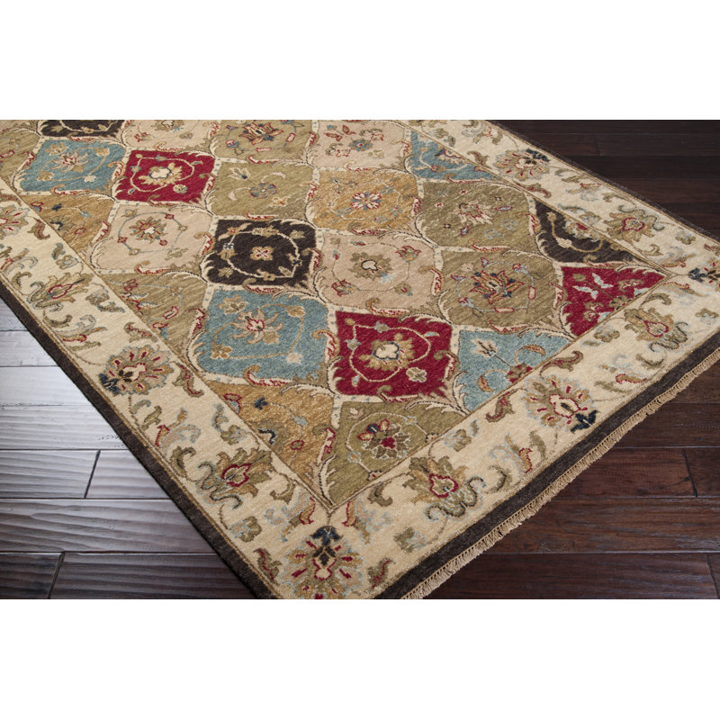 Attleborough Wool Oriental Indoor Rug, Rectangle 2' x 3'