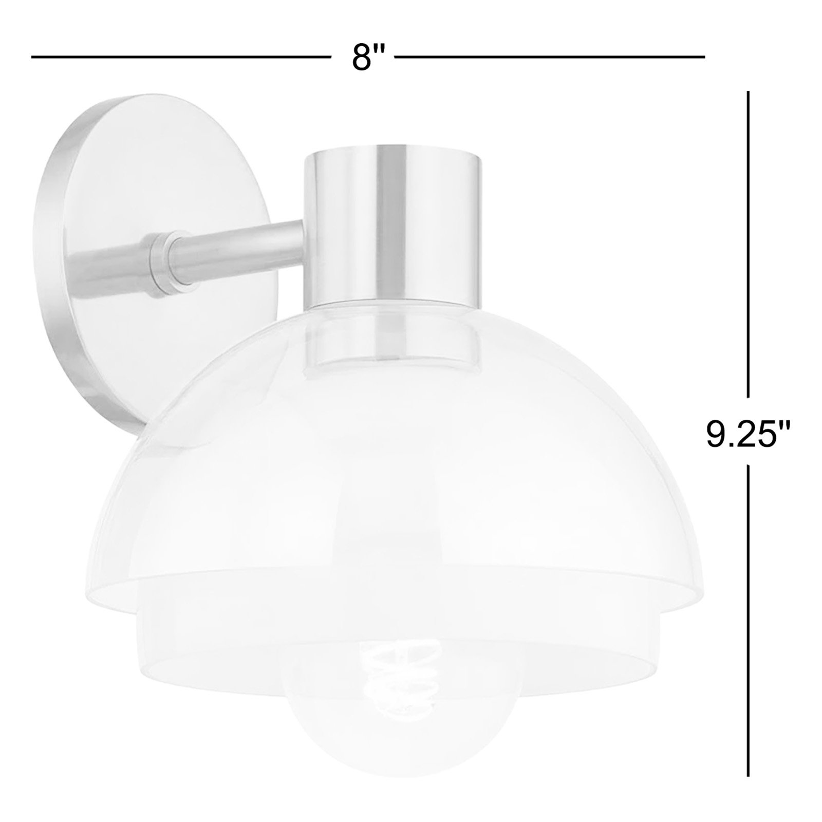 Modena Single Light Flush Mount Sconce