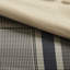 Édredon et coussin confortable à carreaux simples TG - Motif taupe bleu marine avec coussins