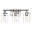 Éclairage pour salle de bain 3 lumières en nickel transparent-1297636342