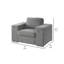 Fauteuil de 45 po de large Antioco-1671388952