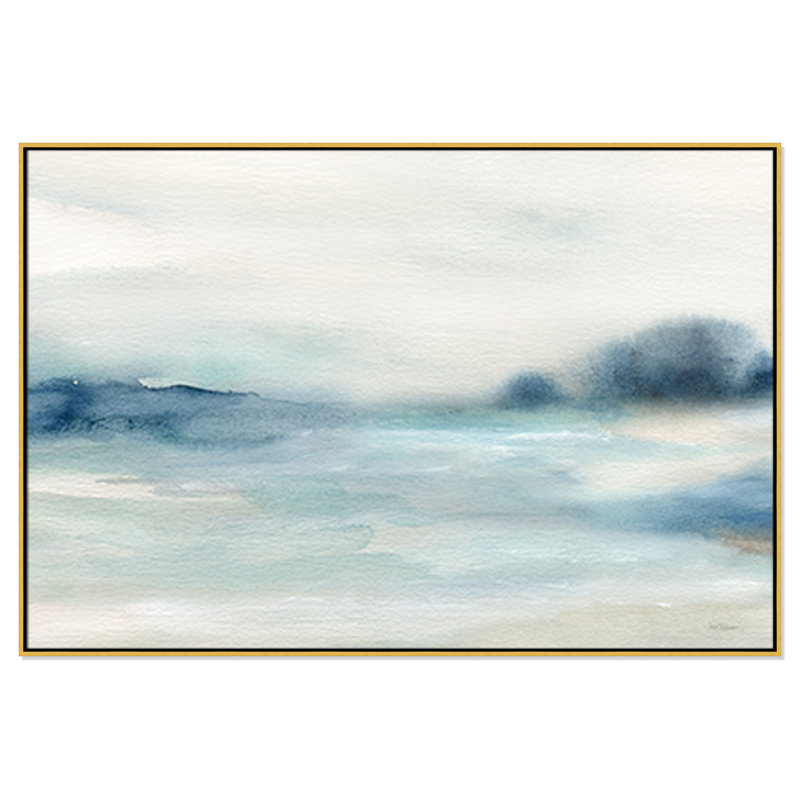 Simply Soft " Simply Soft Morning " by Carol Robinson, Encadrement doré, H 41,5 po x l 61,5 po x P 2 po
