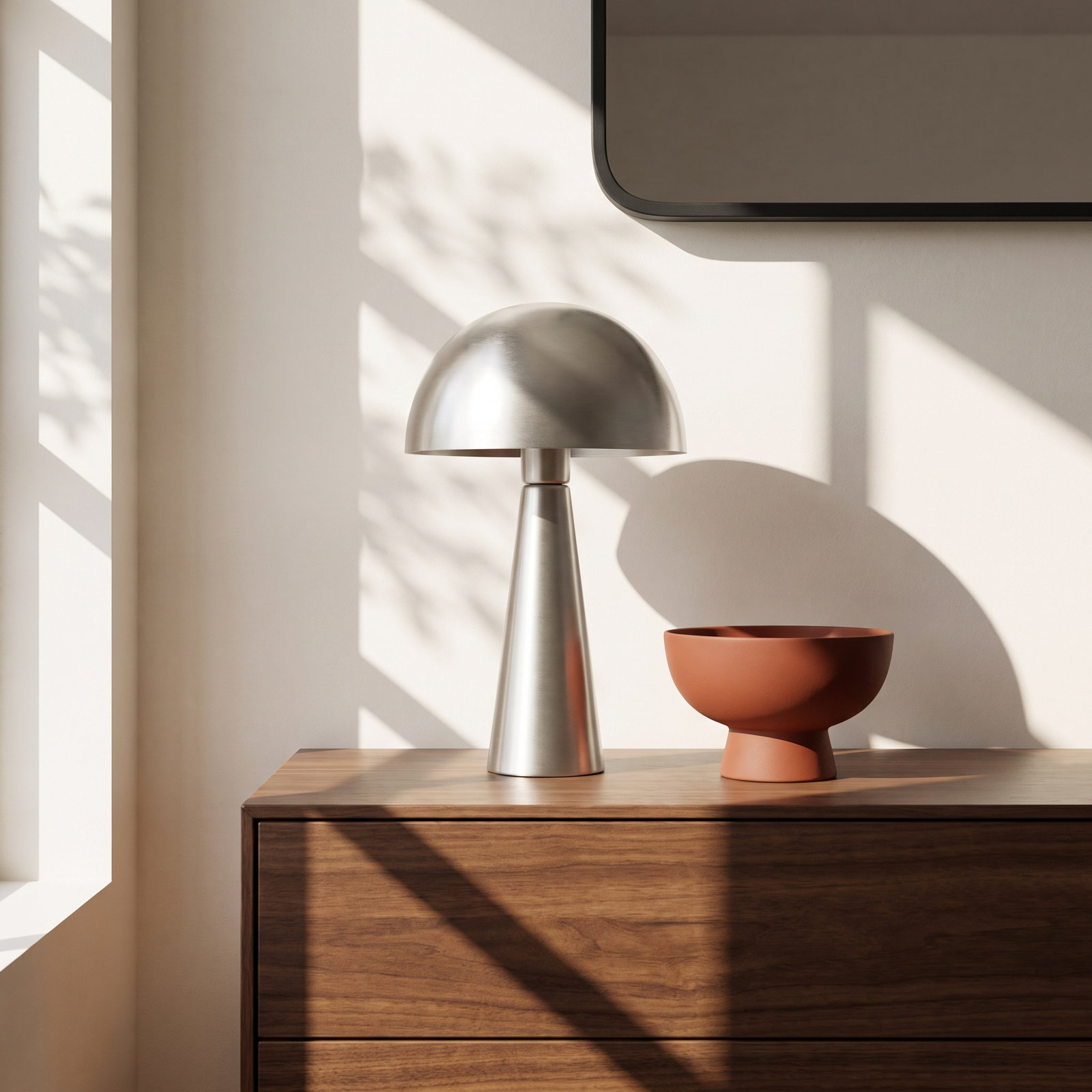 Berit Table Lamp, Silver