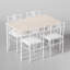 Ensemble de table de salle à manger 5 pièces avec 4 chaises Amneh-1576250496
