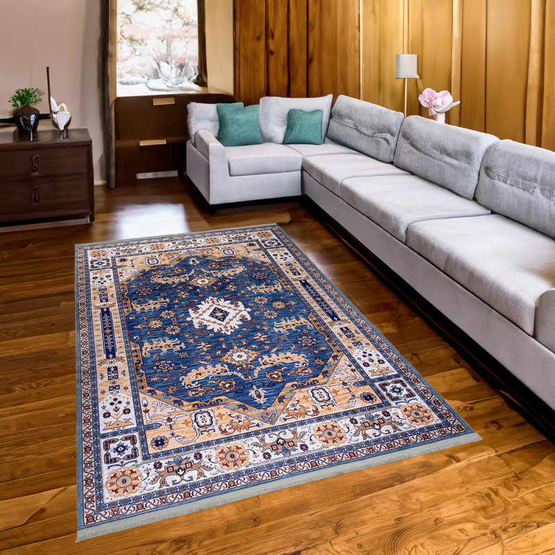 Tapis rectangulaire unique de 5 pi 3 po x 7 pi 7 po Fredericksburg