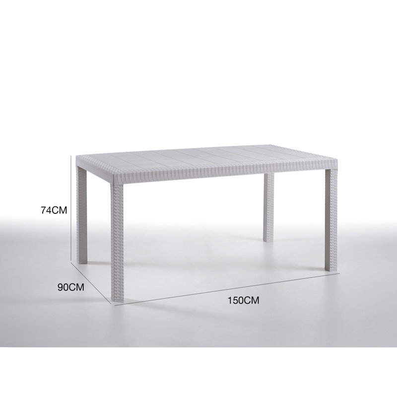 Patio Dining Set with Rectangular Table