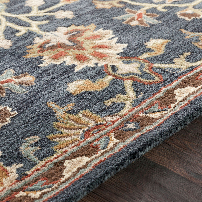 Tapis en laine touffeté Rathburn, Rond 6 pi