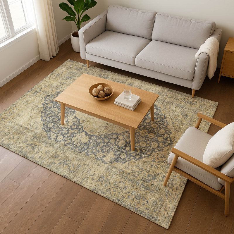 Premium Machine Washable Honig AMF1657 Global Rug, Rectangle 10' x 14'