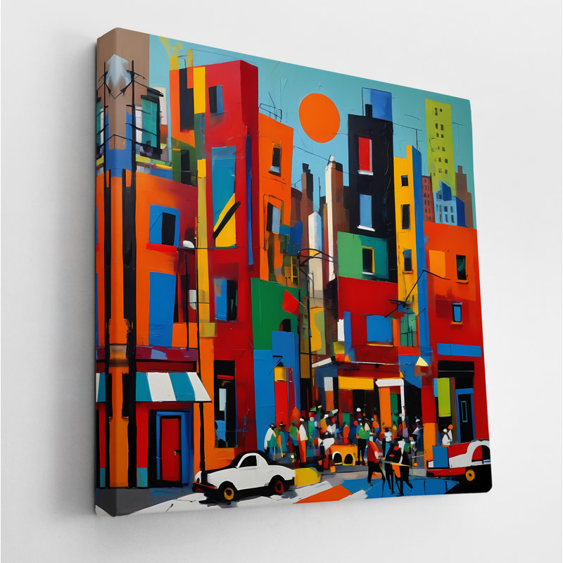 Block Party I, 36" H x 36" W