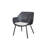 Vibe Black/Graphite Patio Lounge Chair